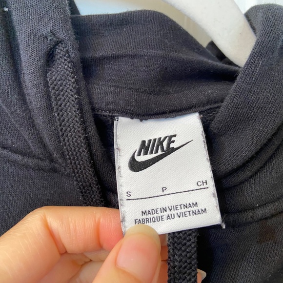 NIKE Long Sleeve Cropped Hoodie in Black Women's Size Small - Picture 4 of 6